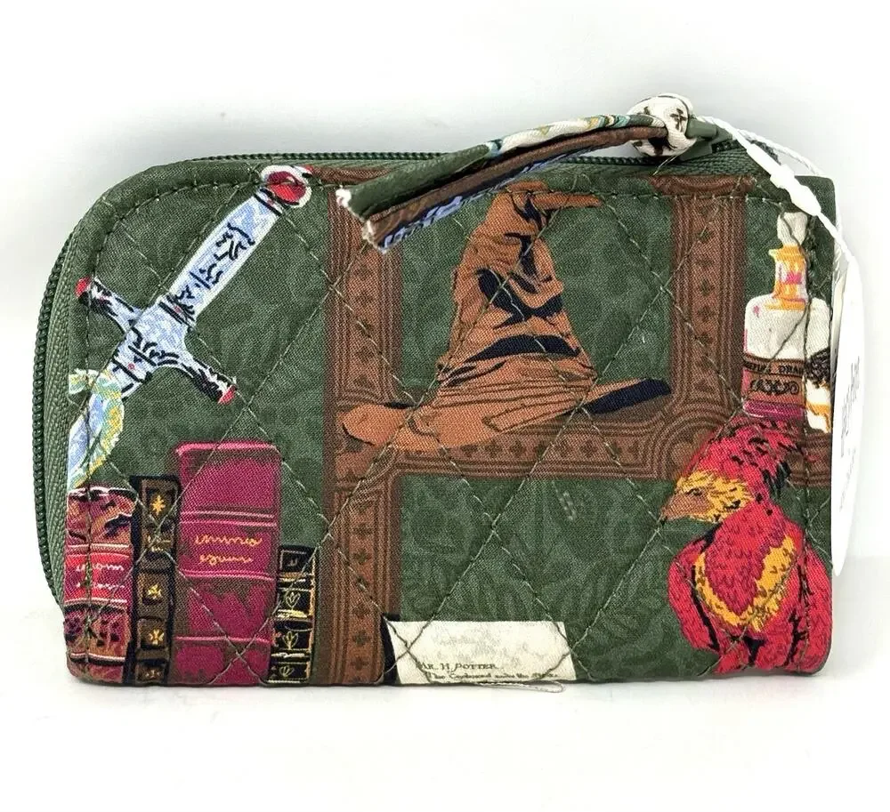 Vera Bradley Harry Potter Hogwarts Library Zip Card ID Pouch Case 2025 *EXACT